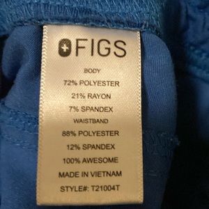 Figs brand scrub pants, size large, tall